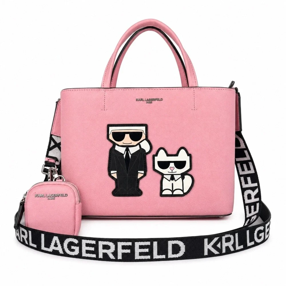 Karl Lagerfeld Paris Maybelle Pink Crossbody Bag Karl Choupette LH5AX9BM